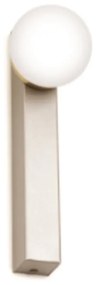 Arandela Point Slim 09X06X20Cm Globo Ø06Cm 1Xg9 - Old Artisan Ar-5564 (BRANCO / COBRE BRILHO, FOSCO (Branco))