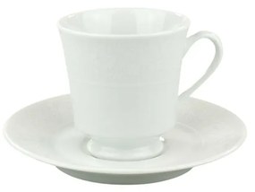 Xícara Café Com Pires 60Ml Porcelana Schmidt - Dec. Noiva 2248