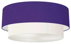 Plafon Para Dormitório Cilíndrico SD-3064 Cúpula Cor Roxo Branco