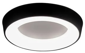 Plafon Led Sobrepor Redondo 25,2W 3000K 47Cm Apollo - PRETO