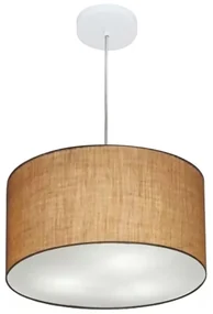 Pendente Cilíndrico Palha MJ-4099 Para Mesa de Jantar e Estar