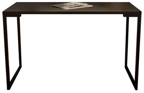Mesa Escrivaninha Adelle 120cm Para Escritório e Home Office Industrial Preto - ADJ DECOR