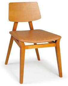 Cadeira Mabel Design Anatômico Encosto Laminado Estrutura Madeira Tauari Design by Asa Design