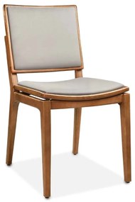 Cadeira Isis Estofada Encosto Detalhe em Madeira Estrutura Madeira Liptus Design Sustentável