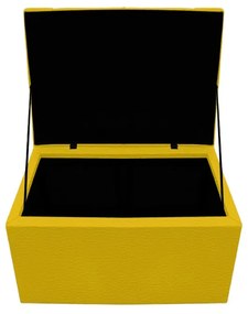 Calçadeira Copenhague 100 cm Solteiro Corano Amarelo - ADJ Decor