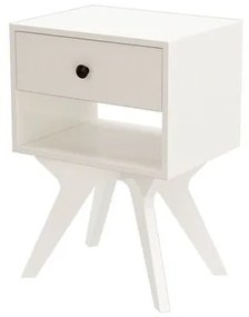 Mesa de Cabeceira Retro cor Off White - 57182 Sun House