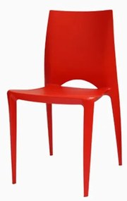 Cadeira Meia Lua Polipropileno Vermelha - 15125 Sun House