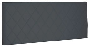Cabeceira Painel Dubai Para Cama Box Solteiro 90 cm Suede Cinza - D'Rossi