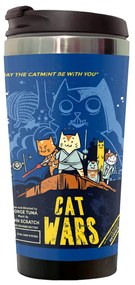 Copo Térmico 500ml Inox Gato Cat Wars