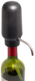 Aerador Elétrico Para Vinho Automático De Plástico E Inox Preto 6cm X 12cm X 11,5cm 20623 Wolff