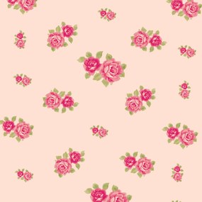 Papel de parede adesivo floral rosa