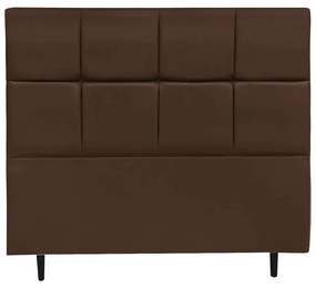 Cabeceira Roma para Cama Box Casal 140 cm Corino - D'Rossi - Marrom