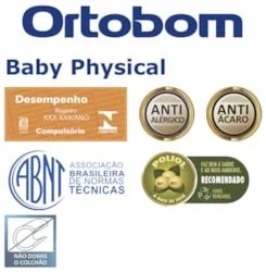 Colchão Para Berço Baby Physical Espuma D18 60x130x10cm      - Ortobom