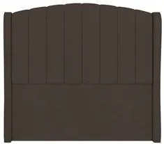 Cabeceira Casal Cama Box 140cm Glenda I02 Veludo Marrom - Mpozenato