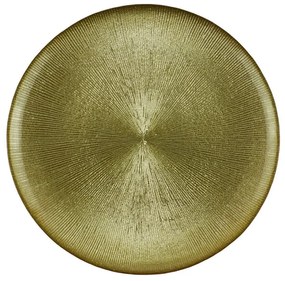 Prato Raso Cristal Dots Dourado 28cm 27766 Wolff