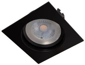 Plafon Embutir Led Easy Evo 3w 3000k Preto