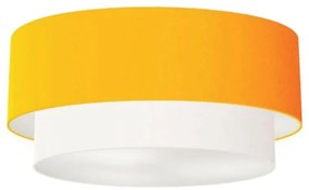 Plafon Duplo Cilíndrico Vivare Md-3065 Cúpula Tecido 80x70cm - Bivolt