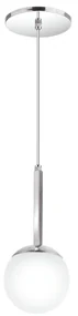 Pendente Globo Fosco Ø12X27Cm 1 X G9 Metal E Globo Ø12Cm |Old Artisan... (BRANCO)