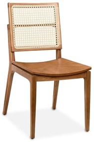 Cadeira Marcela Palha Natural Sextavada Estrutura Madeira Liptus Design Sustentável