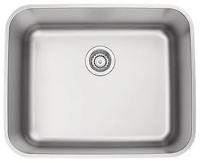 Cuba de Embutir Tramontina 50 x 40 cm Dora 50 BL em Aço Inox Acetinado com Válvula OUTLET