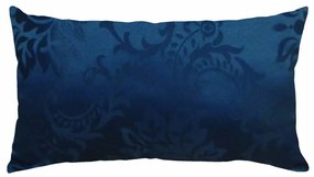 Capa de Almofada Retangular Arezo Arabescos Azul Marinho 60x30cm