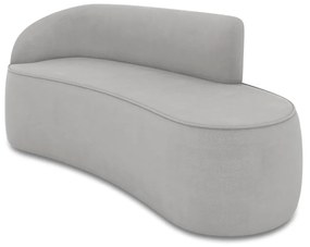 Sofá 4 Lugares Orgânico 220 cm Morgan Suede D03 - D'Rossi - Cinza