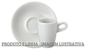 Xicara Para Café Com Pires 70Ml Porcelana Schmidt - Mod. Sofia Alta 2° Linha 905