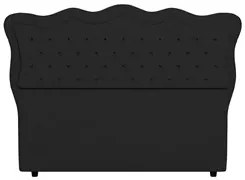 Cabeceira Casal Queen Cama Box 160cm Oregon I02 Linho Preto - Mpozenat