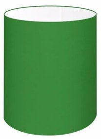 Cúpula abajur e luminária cilíndrica vivare cp-8001 Ø13x15cm - bocal europeu - Verde-Folha