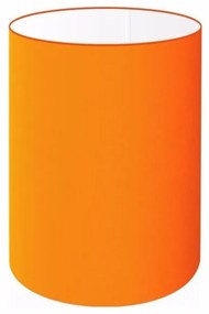 Cúpula abajur cilíndrica cp-7004 Ø15x25cm laranja