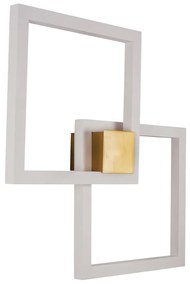 Plafon Mira 67X67Cm Led 65,6W Bivolt | Usina 19270/67 (CP-M - Champagne Metálico, 3000k)