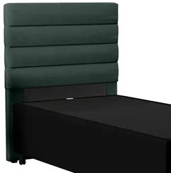 Cabeceira com Base para Cama Box Solteiro 88x188cm Hit ID5 Corano Pret