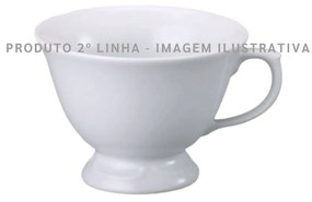 Xicara Chá Com Pé 200Ml 2ª Linha Porcelana Schmidt - Mod. Pomerode 114