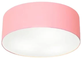 Plafon de Sobrepor Cilíndrico SP-3005 Cúpula Cor Rosa Bebê