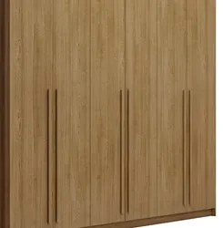 Guarda Roupa Casal 6 Portas 3 Gavetas 233cm Dubai Nature     - VLR MÓV