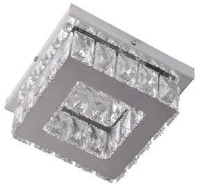 Plafon Led Sobrepor Cinza 10w 3000k 20cm