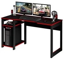 Mesa Para Computador Notebook Gamer ME4152 Preto/Vermelho - Tecno Mobi