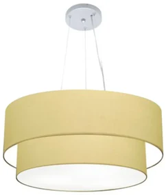 Pendente Cilíndrico Bege MJ-4171 Para Mesa de Jantar