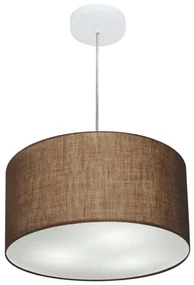 Pendente Cilíndrico Café MJ-4244 Para Mesa de Jantar e Estar