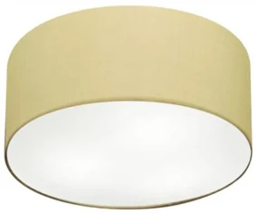 Plafon Para Sala de Jantar Cilíndrico SJ-3058 Cúpula Cor Algodão Crú