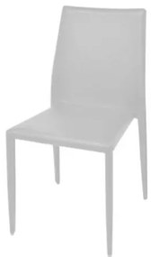 Cadeira Amanda 6606 em Metal PVC Branco - 28139 Sun House