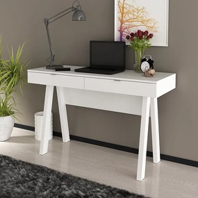 Mesa Escrivaninha para Escritório Home Office ME4128 MDP Branco G69 - Gran Belo