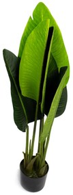 Planta Artificial Bananeira de Jardim com Pote X6 Verde 66 cm F04 - D'Rossi