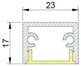 Junção Teto/parede Perfil Sobrepor Para Fita Led Garbo 10X10Cm | Usina... (BT - Branco Texturizado)