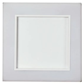 Plafon Meg 48X48Cm Led 36,8W Bivolt | Usina 19030/48 (AV-M - Avelã Metálico, 3000k)