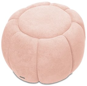 Puff Redondo Orgânico para Sala Cloud Bouclê Rosê E03 - D'Rossi