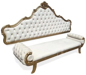 Cabeceira de Cama com Recamier Imperial Luxo Detalhes em Capitonê Design Artesanal