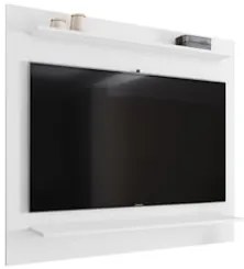 Painel para TV Suspenso 50 Pol 120cm 2 Prateleiras Versa Z34 Branco -