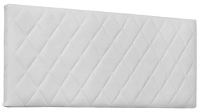 Cabeceira Painel Dubai Para Cama Box Solteiro 90 cm Corino - D'Rossi - Branco