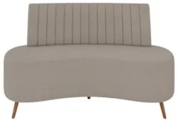 Sofá 2 Lugares para Sala Living 135cm Pés Palito Tamar Z08 Boucle Bege